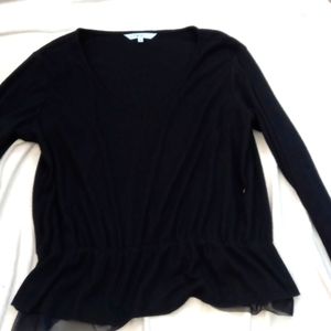 Cleo black long sleeve shirt